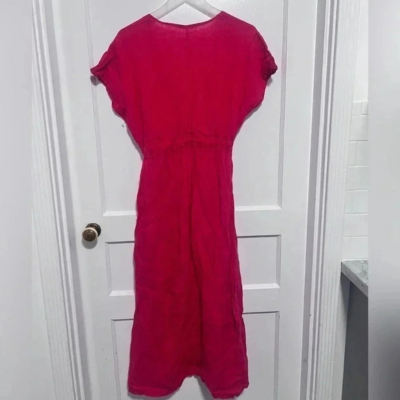 Garmentory F L W fuschia linen dress - Picture 2 of 4